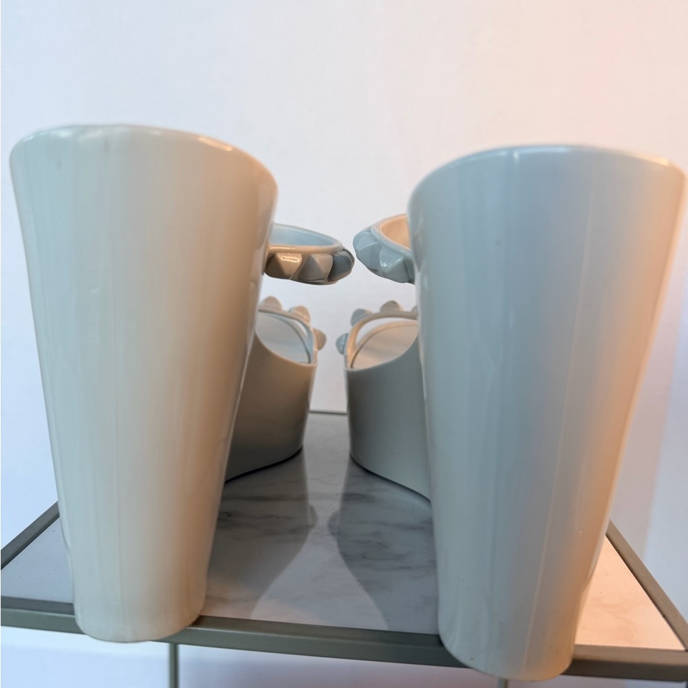 Carmen Sol Gray-White Strappy Women's Sandals - Picture 7 of 8